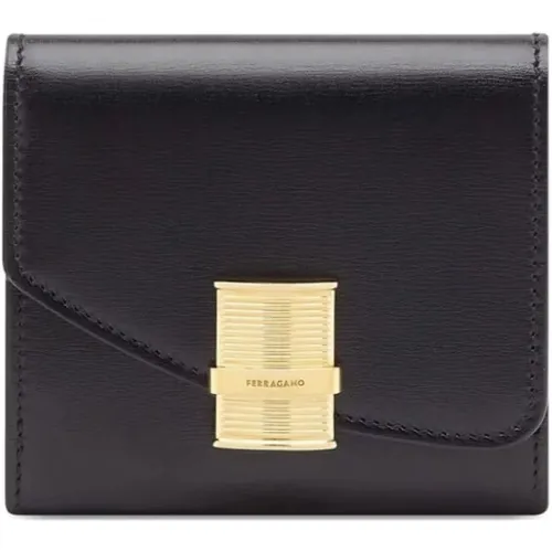 Nero Wallet , female, Sizes: ONE SIZE - Salvatore Ferragamo - Modalova