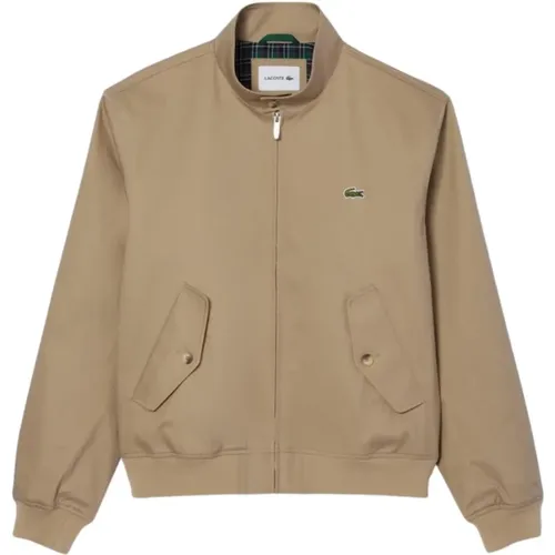 Wasserdichte Baumwoll-Harrington-Jacke , Herren, Größe: 2XL - Lacoste - Modalova