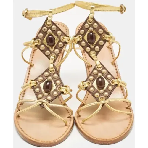 Pre-owned Leder sandals - Miu Miu Pre-owned - Modalova