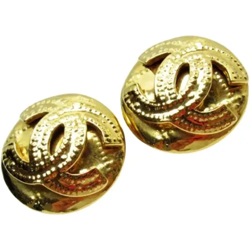 Pre-owned Metal earrings , female, Sizes: ONE SIZE - Chanel Vintage - Modalova