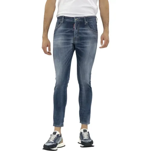 Skater Skinny Jeans , male, Sizes: L - Dsquared2 - Modalova