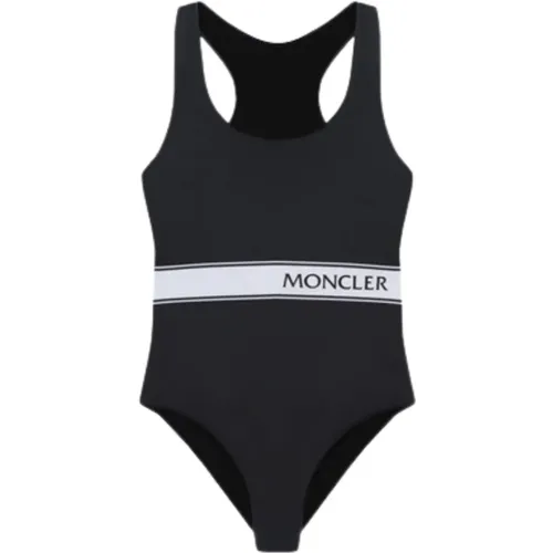 Schwarze Meer Kleidung mit Weißen Details - Moncler - Modalova