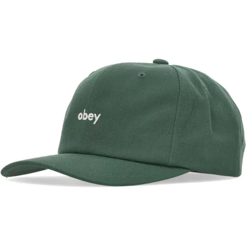 Classic Snapback Cap Pine Needle , male, Sizes: ONE SIZE - Obey - Modalova