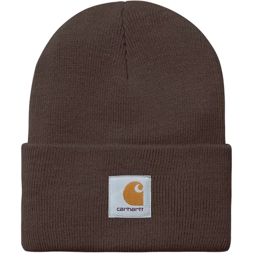 Logo Beanie for Warmth and Style , male, Sizes: ONE SIZE - Carhartt WIP - Modalova