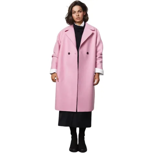 Bubble Gum Wool Coat , female, Sizes: 3XS - Harris Wharf London - Modalova