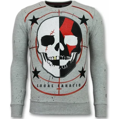 Skull Sweater God of War - Sweatshirts For Men - 11-6301G , male, Sizes: L, S, XL, M, 2XL - Local Fanatic - Modalova