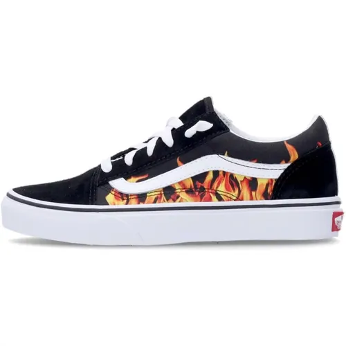 Flammenmuster Niedriger Sneaker , Herren, Größe: 38 EU - Vans - Modalova