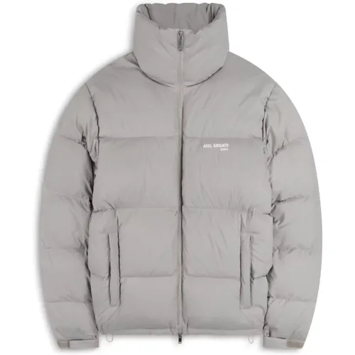 Grey Puffer Jacket with Zip Closure , male, Sizes: XL, M - Axel Arigato - Modalova