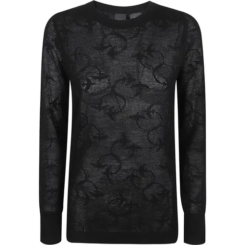 Schwarzer Sweater Aw24 Elegantes Chic Design - pinko - Modalova