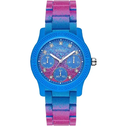 Funfetti Shimmering Effect Stainless Steel Bracelet Watch , female, Sizes: ONE SIZE - Guess - Modalova