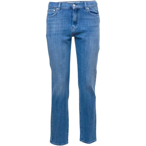 High Waist Dunkle Waschung Slim Fit Jeans , Herren, Größe: W27 - Roy Roger's - Modalova