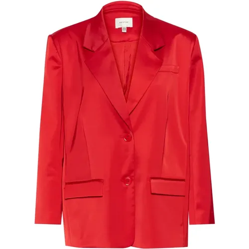 Roter Oversize-Blazer Haute , Damen, Größe: S - Gestuz - Modalova