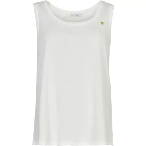 Sleeveless Top with Gold Heart , female, Sizes: L, 2XL, S, M, XL - IN Front - Modalova