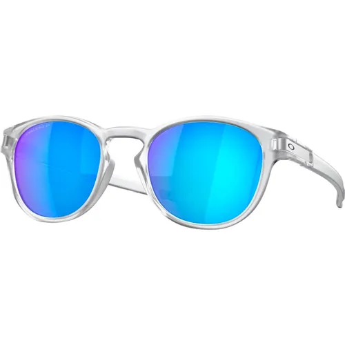 Matte Crystal Sonnenbrille mit Prizm Sapphire , Herren, Größe: 53 MM - Oakley - Modalova