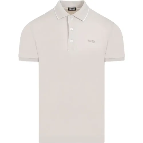 Light Cotton Polo Shirt , male, Sizes: L - Ermenegildo Zegna - Modalova