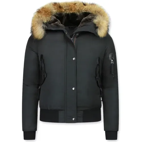 Winter Jacket Fur Hood Women - Nice Warm Winter Jackets - Dm8815-1 , female, Sizes: XL, L - Matogla - Modalova