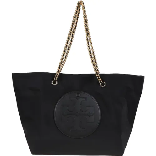 Shopper Bag with Chain Straps , female, Sizes: ONE SIZE - TORY BURCH - Modalova