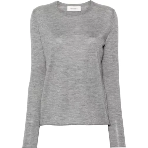 Grey Cashmere Knit Sweater , female, Sizes: S - Lisa Yang - Modalova