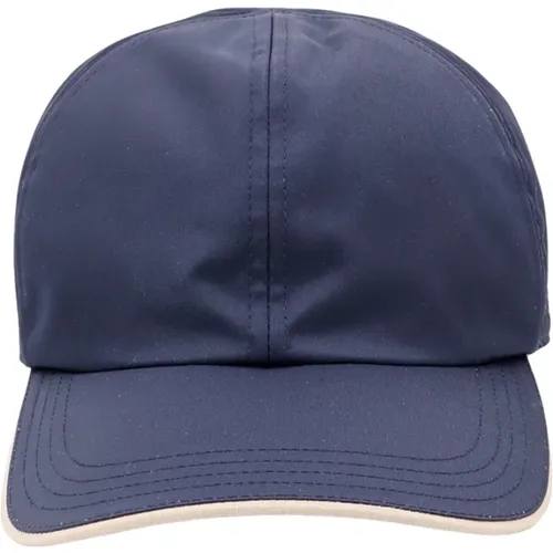 Stylische Blaue Kappe mit Klettverschluss - Kiton - Modalova