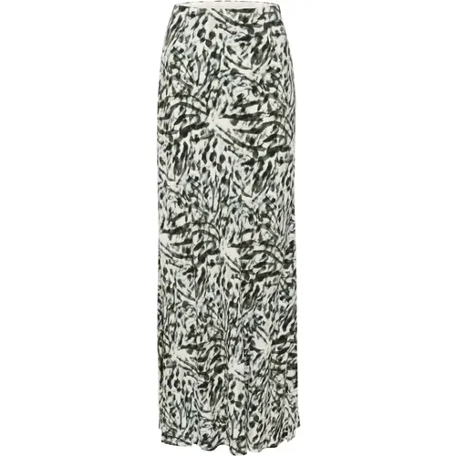 Animal Print High Waist Skirt , female, Sizes: XL, XS, L, S, M - Gestuz - Modalova