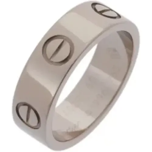 Pre-owned Silver rings , female, Sizes: ONE SIZE - Cartier Vintage - Modalova