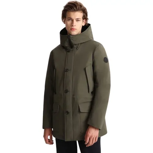 Arctic Stretch Parka - Waterproof, Windproof, Breathable , male, Sizes: XL - Woolrich - Modalova