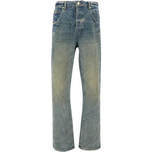 Stylish Purple Jeans , male, Sizes: W31, W33, W34, W32 - Purple Brand - Modalova