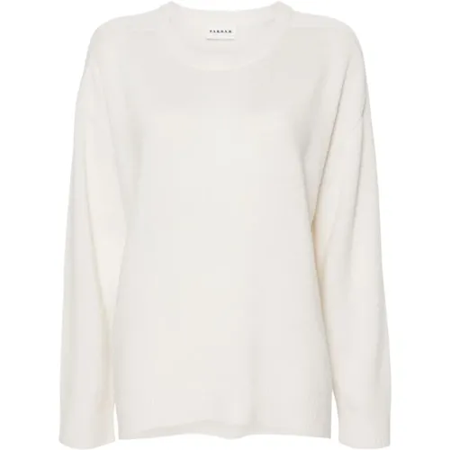 Stylish Knit Top in Cream , female, Sizes: S - P.a.r.o.s.h. - Modalova