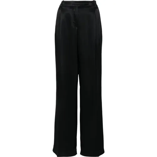 Wide Leg Trousers with Pleat Detailing , female, Sizes: 2XS, S, L, XL, XS, M - pinko - Modalova