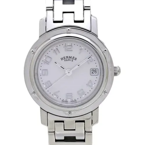 Pre-owned Stainless Steel watches , female, Sizes: ONE SIZE - Hermès Vintage - Modalova