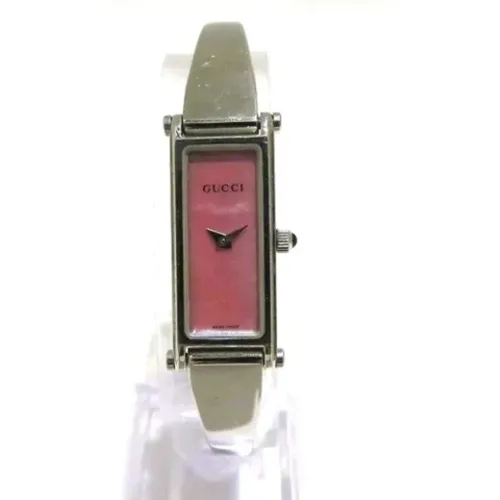 Pre-owned Stainless Steel watches , female, Sizes: ONE SIZE - Gucci Vintage - Modalova