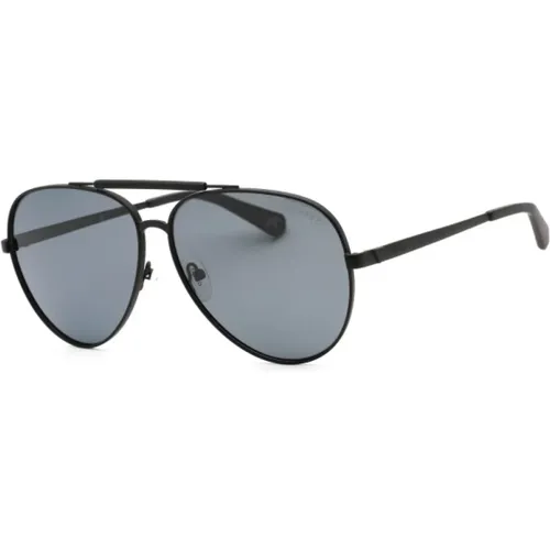 Schwarze Metall-Sonnenbrille , unisex, Größe: 60 MM - Guess - Modalova