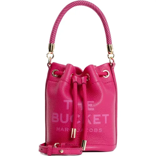 Mini Bucket Bag in Lipstick , female, Sizes: ONE SIZE - Marc Jacobs - Modalova