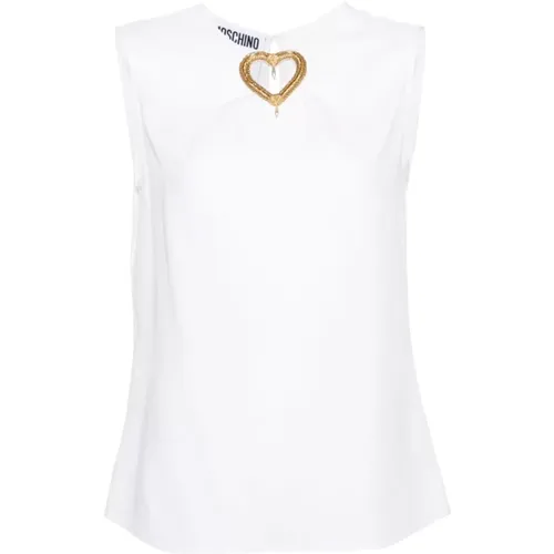 Top , female, Sizes: S, XS - Moschino - Modalova