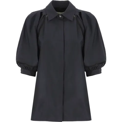 Midnight Cotton Shirt with Embroidered Details , female, Sizes: 2XS, S - 3.1 phillip lim - Modalova