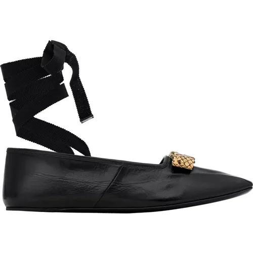 Classic Leather Ballerinas , female, Sizes: 2 UK - Gucci - Modalova