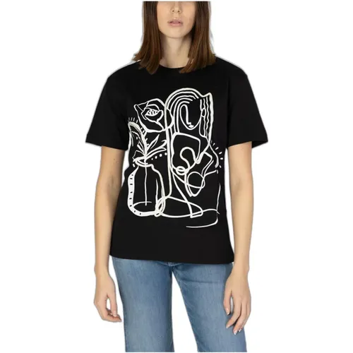 Printed T-shirt , female, Sizes: M, S, XS, L - Desigual - Modalova