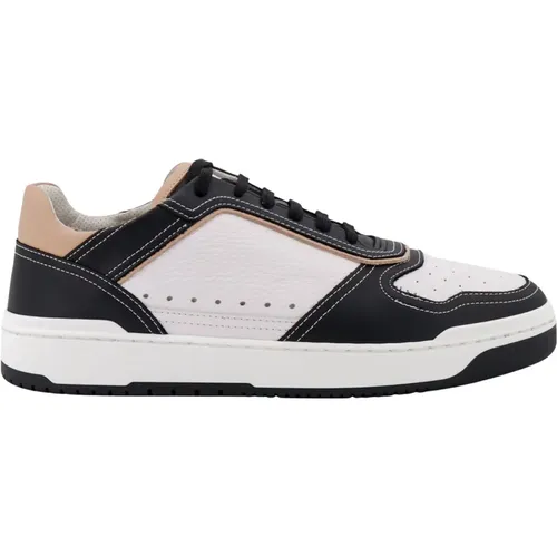 Bicolor Leather Sneakers , male, Sizes: 10 UK - BRUNELLO CUCINELLI - Modalova