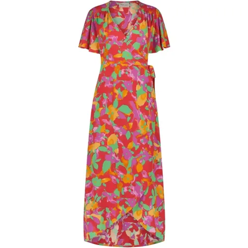 Schmetterling Midi Kleid mit Schleifen Gürtel - Fabienne Chapot - Modalova