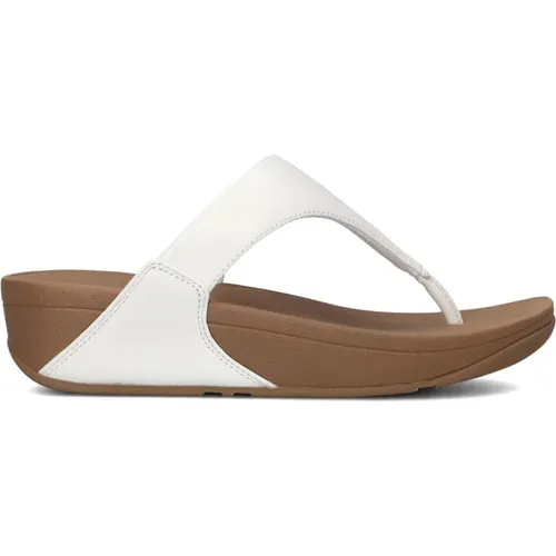 Weiße Ledersandalen , Damen, Größe: 41 EU - FitFlop - Modalova