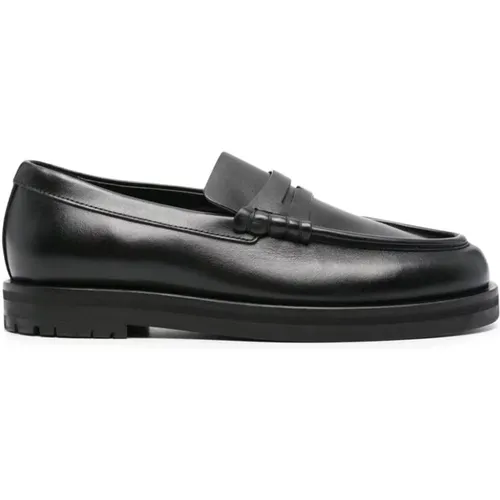 Schwarze Leder Slip-On Schuhe , Damen, Größe: 36 EU - Dear Frances - Modalova