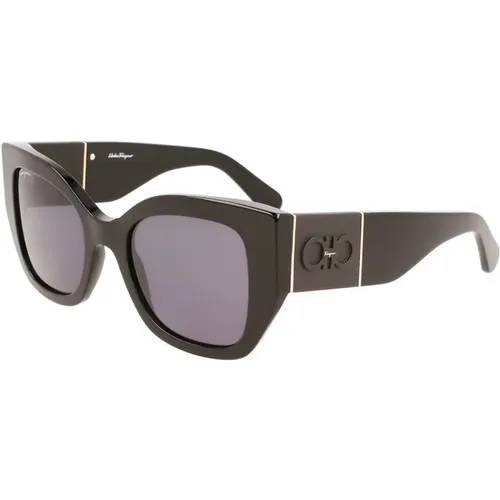 Black/ Sunglasses Sf1045S , female, Sizes: 51 MM - Salvatore Ferragamo - Modalova