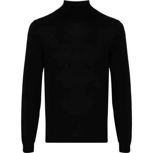 Schwarzer Merinowollstrickpullover , Herren, Größe: 3XL - Roberto Collina - Modalova