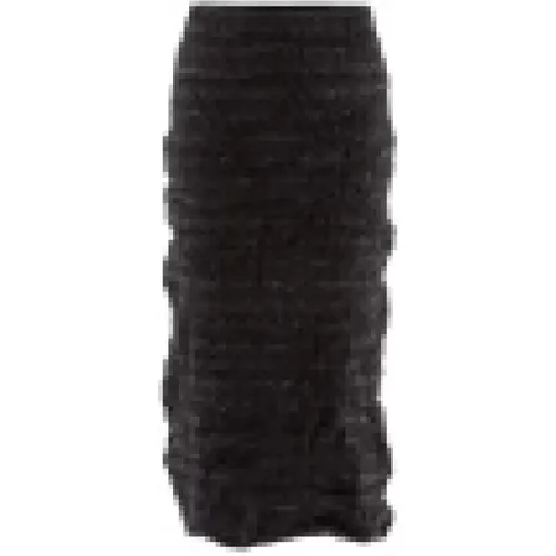 Midi Tweed Skirt with Buttons , female, Sizes: S - Balenciaga - Modalova
