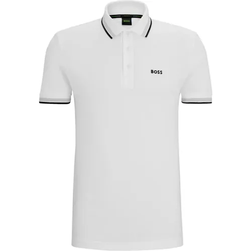 Polo mit Kontrastlogo Paddy-Modell , Herren, Größe: L - Hugo Boss - Modalova