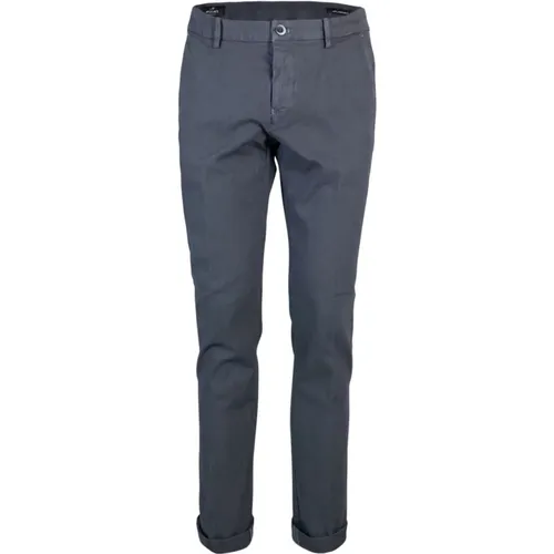 Slim Fit Graue Chino Hose , Herren, Größe: 3XL - Mason's - Modalova