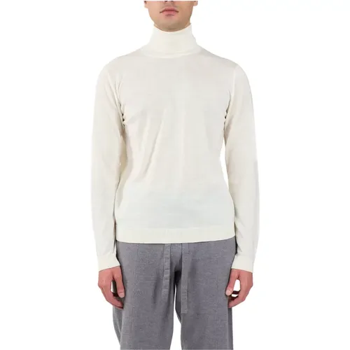 Merino Wool Turtleneck Sweater , male, Sizes: L, M, XL, 2XL - Roberto Collina - Modalova