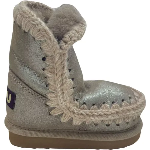 Moderne Graue Lurex Eskimo Sneakers - Mou - Modalova