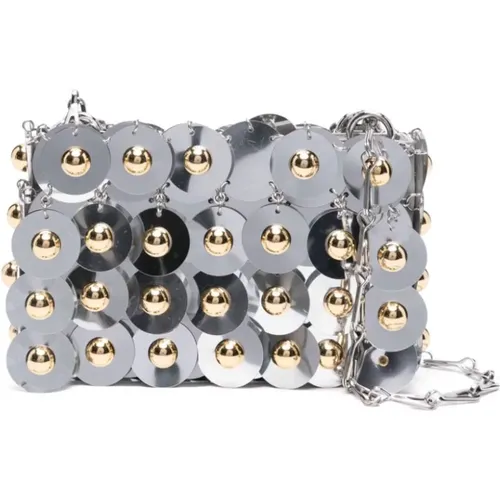 Silberne Clutch Tasche Paco Rabanne - Paco Rabanne - Modalova