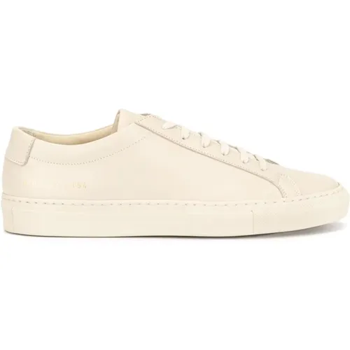 Cream-colored Achilles Low Sneakers , female, Sizes: 6 UK, 2 UK, 4 UK, 3 UK - Common Projects - Modalova